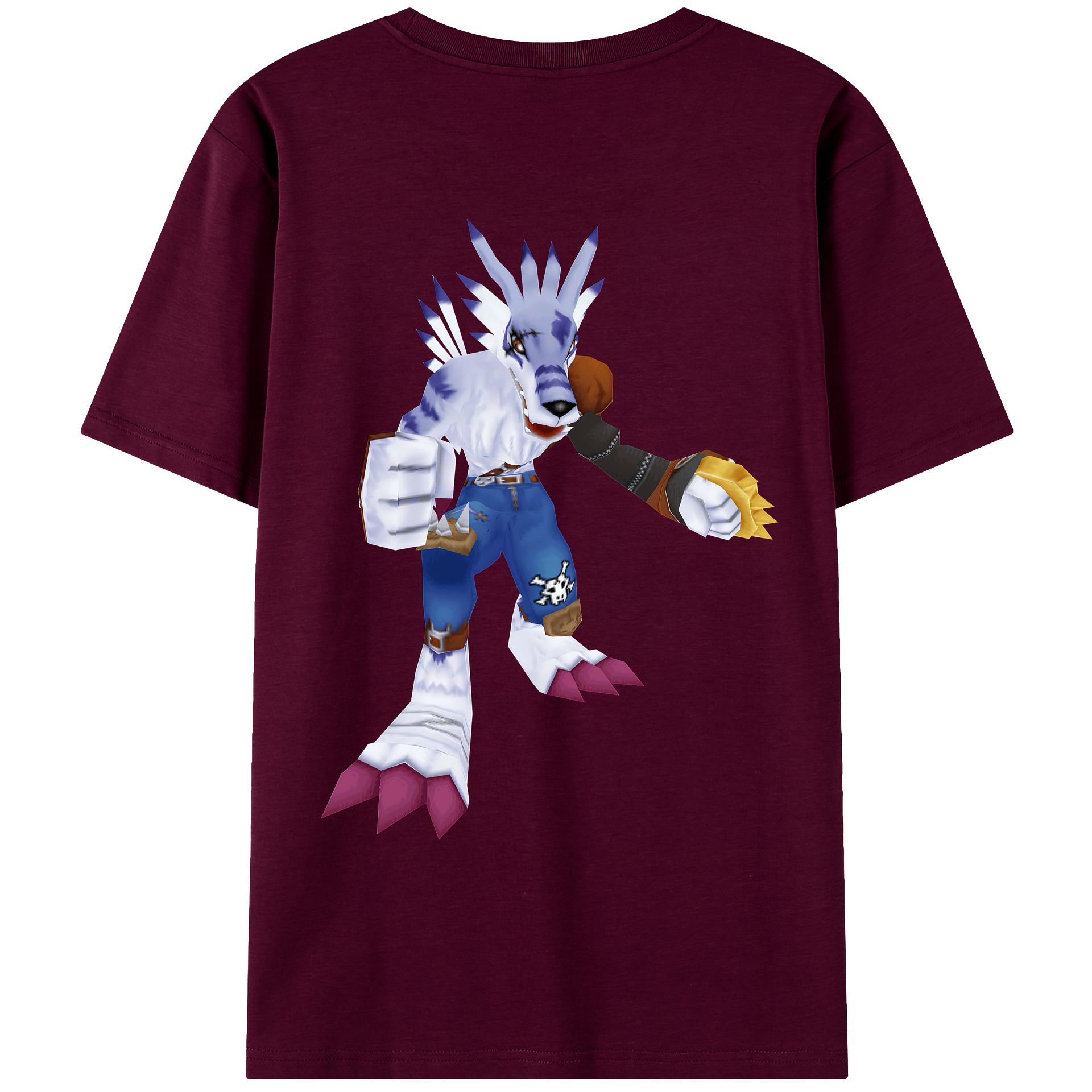 （画像用） Digimon デジタルモンスター/デジモン レディース半袖Tシャツ(バックプリント)
